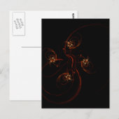 Uit het Donker Modern Minimalistische Abstracte Ku Briefkaart (Voorkant / Achterkant)