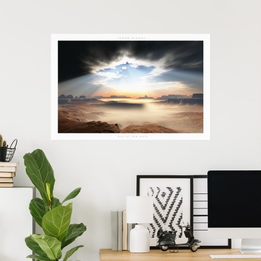 Uit het donker poster (Thuiskantoor)