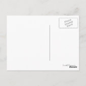 Uit het donker - vlinder die op blad zit briefkaart (Achterkant)