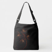 Uit het donkere Abstracte kunstdwarslichaam Crossbody Tas (Voorkant)