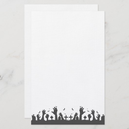 Uit het Graf Halloween Briefpapier (Voorkant / Achterkant)