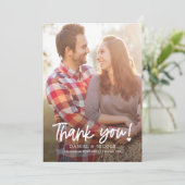 Uit het hart bewerkbare kleur bedankkaart (Staand voorkant)