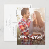 Uit het hart bruiloft aankondiging Briefkaart (Voorkant / Achterkant)