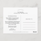 Uit het hart bruiloft aankondiging Briefkaart (Achterkant)