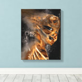 Uit het Houtwerk Verpakt Canvas Afdruk (Insitu (Houten vloer))