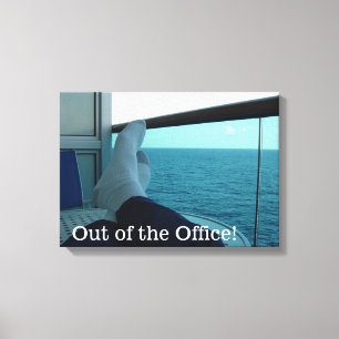 Uit het Kantoor Canvas Afdruk