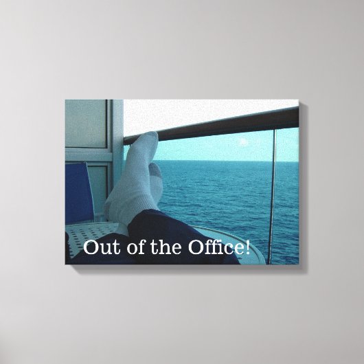 Uit het Kantoor Canvas Afdruk (Voorkant)