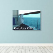 Uit het Kantoor Canvas Afdruk (Insitu (Houten vloer))