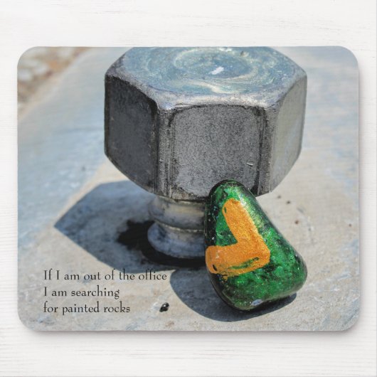 Uit het Kantoor zoeken naar gekleurde Rocks Muismat (Voorkant)