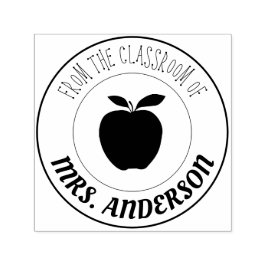 Uit het klaslokaal van | appel  zelfinktende stempel