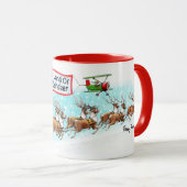 Uit het land van vliegende rendieren! mok (Voorkant rechts)