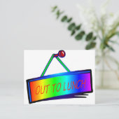 Uit het lunchthema briefkaart (Staand voorkant)