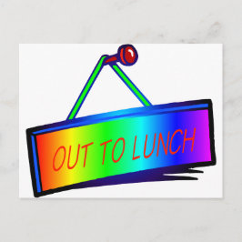 Uit het lunchthema briefkaart