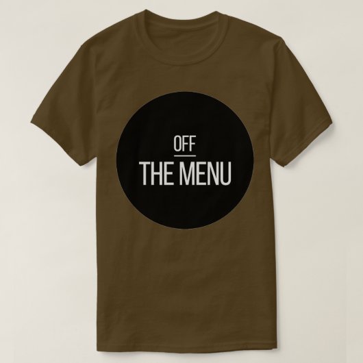 Uit het MENU (3) T-shirt (Design voorkant)