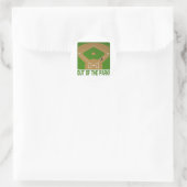 Uit het park ronde sticker (Tas)