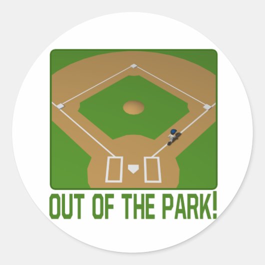 Uit het park ronde sticker (Voorkant)