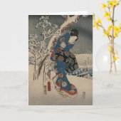 Uit het verhaal van Genji Kaart (Gele Bloem)