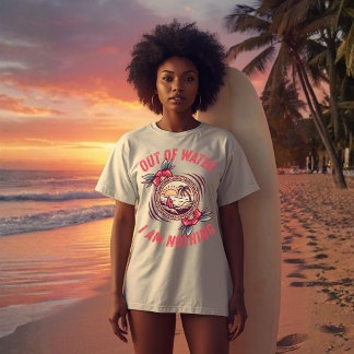 Uit het Water Ben Ik Niets Surfen | Oceaanliefhebb T-shirt