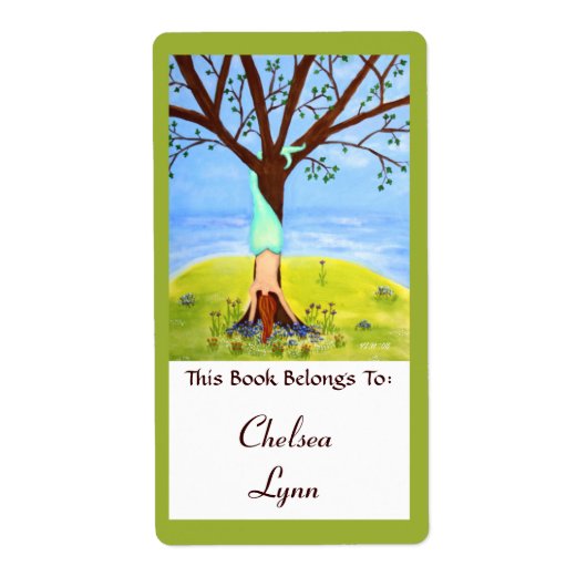 "Uit het water" Zeemeermin Art Book Label (Voorkant)