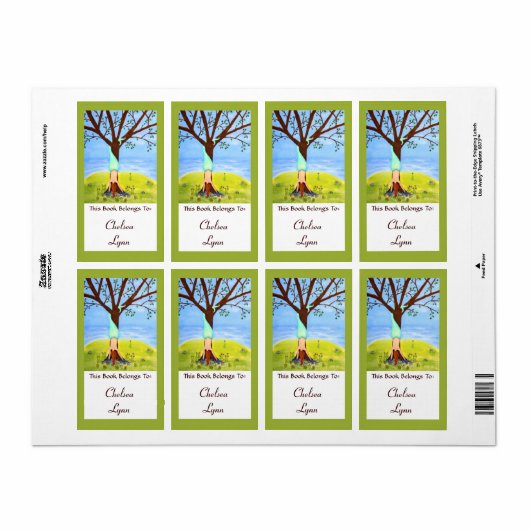 "Uit het water" Zeemeermin Art Book Label (Full Sheet)