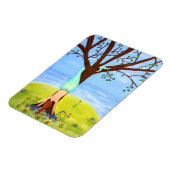 "Uit het water" Zeemeermin Fantasy Art Magneet (Linkerzijde)