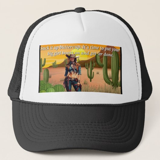 Uit het westen trucker pet (Voorkant)