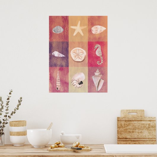 Uit het Zee Poster (Keuken)