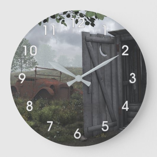 UIT HUIS EN DE GEROESTE KLOK VAN DE AUTO (Voorkant)