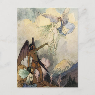 Uit, ijskoude spirits, vliegen briefkaart