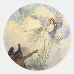 Uit, ijskoude spirits, vliegen ronde sticker