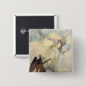 Uit, ijskoude spirits, vliegen vierkante button 5,1 cm (Voorkant /achterkant)