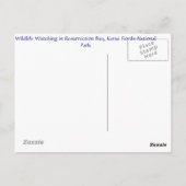 Uit in de baai briefkaart (Achterkant)