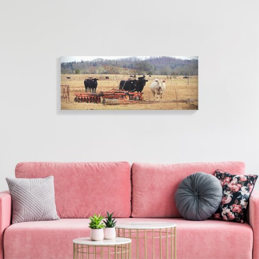 Uit in de velden canvas afdruk (Insitu (Woonkamer))