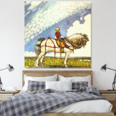 “Uit in de wijde wereld” door John Bauer Canvas Afdruk (Insitu (Slaapkamer))