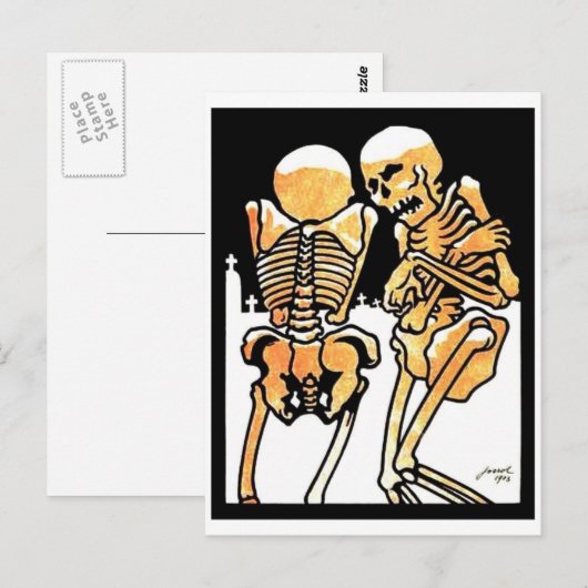 Uit in het briefkaart Koude Skeletten (Voorkant / Achterkant)