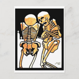 Uit in het briefkaart Koude Skeletten