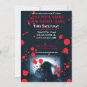 Uit je Schreeuw Halloween-feest Kaart (Voorkant)