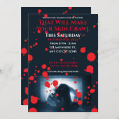 Uit je Schreeuw Halloween-feest Kaart (Voorkant / Achterkant)