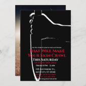 Uit je Scream Halloween Party Uitnodiging (Voorkant / Achterkant)