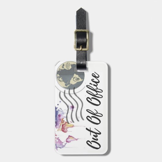 Uit Kantoor Bagagelabel (Voorkant verticaal)