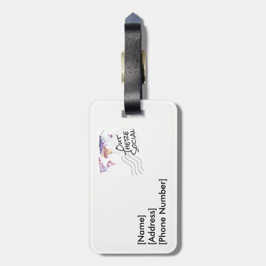 Uit Kantoor Bagagelabel (Achterkant verticaal)