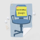 Uit Kantoor Golfhanddoek (Insitu)