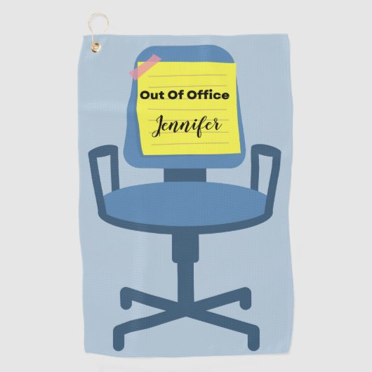 Uit Kantoor Golfhanddoek (Voorkant)