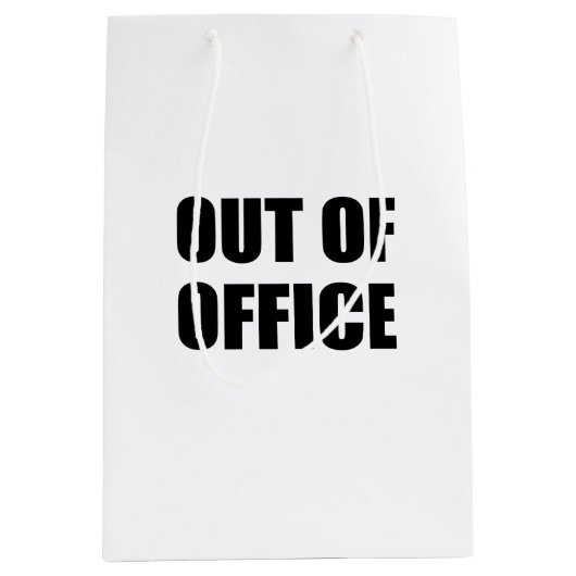 Uit Kantoor Medium Cadeauzakje (Voorkant)