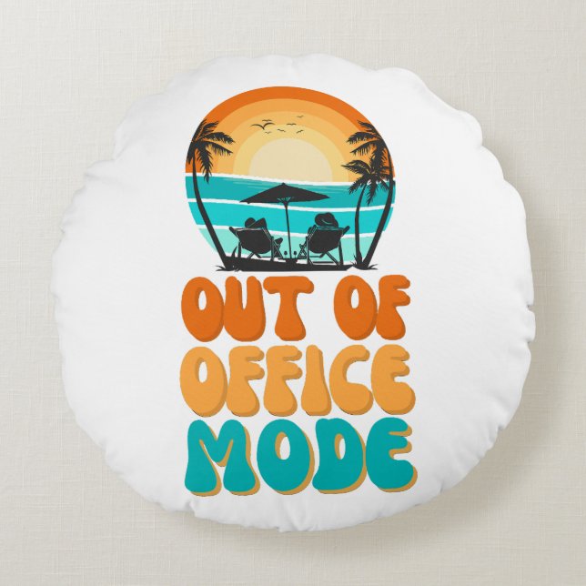 uit-Kantoor modus Rond Kussen (Voorkant)