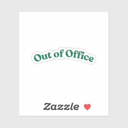 Uit Kantoor Sticker (Vel)