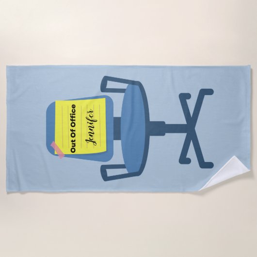 Uit Kantoor Strandlaken (Voorkant)