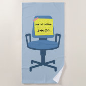 Uit Kantoor Strandlaken (Voorkant)