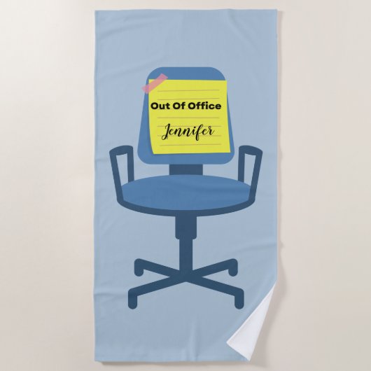 Uit Kantoor Strandlaken (Voorkant)