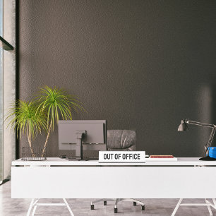 Uit Kantoor wit Bureau Naambordje